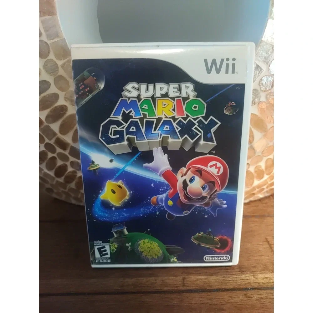 Super Mario Galaxy Wii Video Game With Booklet (Nintendo Wii, 2007) Tested Works